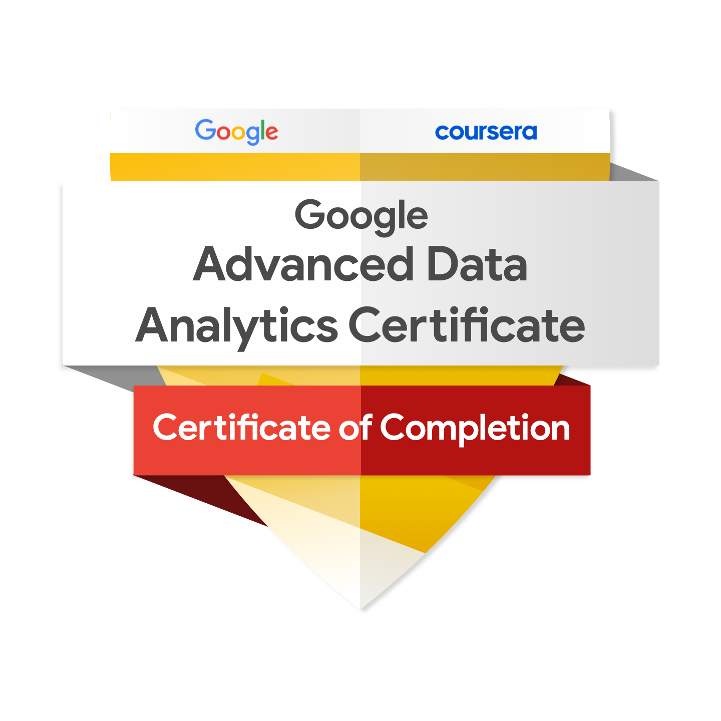Google Advanced Data Analytics Professional Certificate Badge